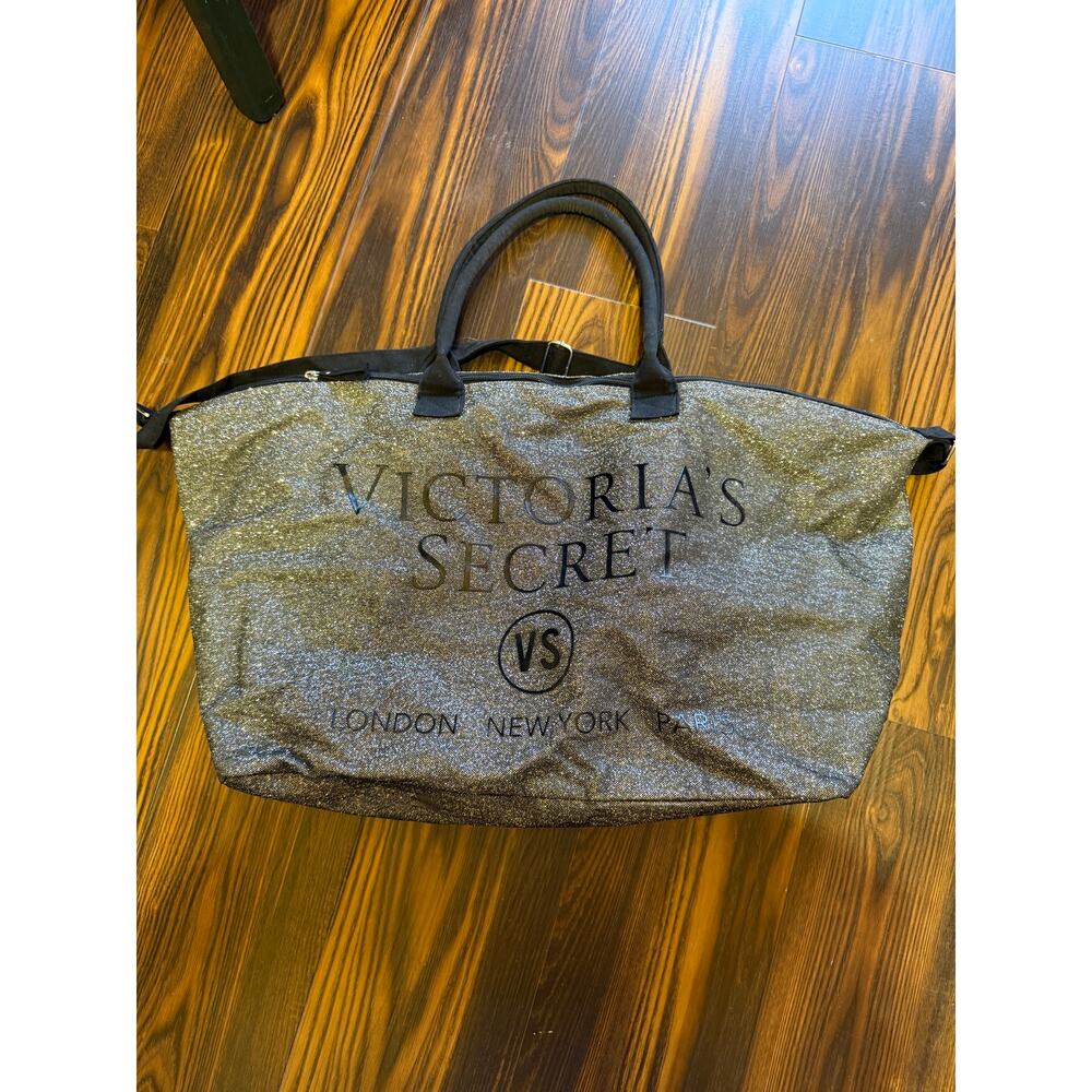 Victoria’s Secret Zip Top Sparkle Tote Bag